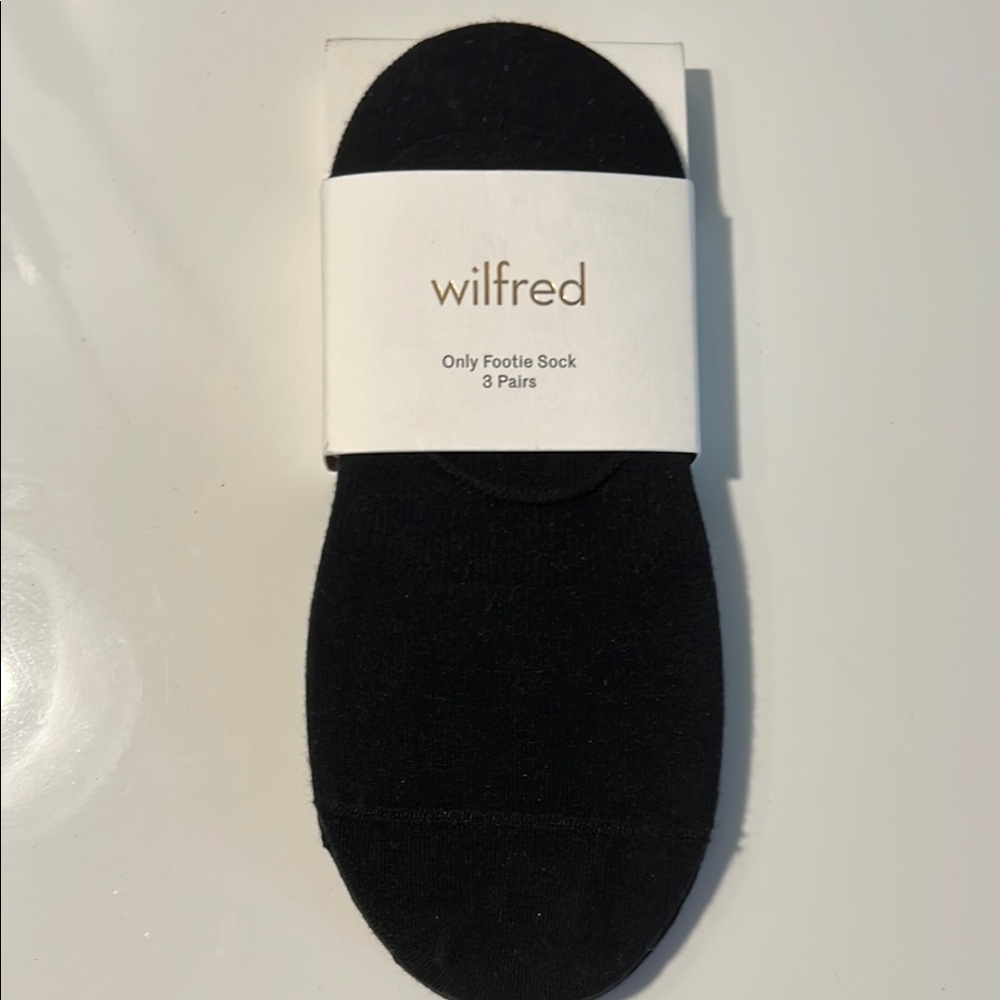 Wilfred Only Footie socks 3 pairs in Black - Large